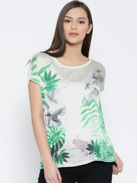 

Vero Moda Women Light Grey Printed Top