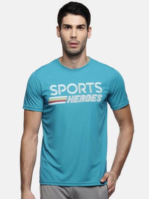 

Ajile by Pantaloons Men Teal Printed Round Neck T-shirt