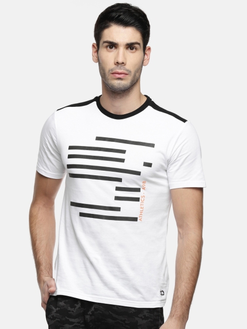 

Ajile by Pantaloons Men White Printed Round Neck T-shirt