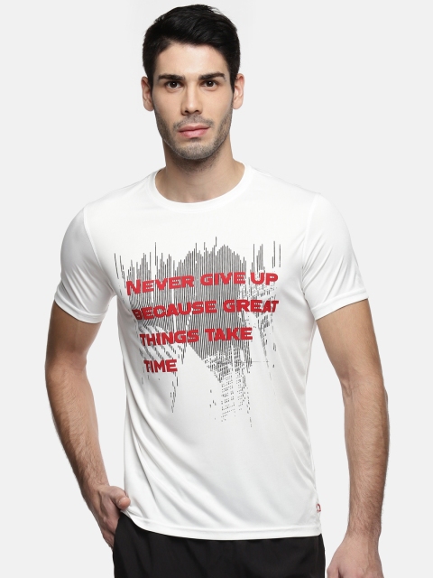 

Ajile by Pantaloons Men White Printed Round Neck T-shirt
