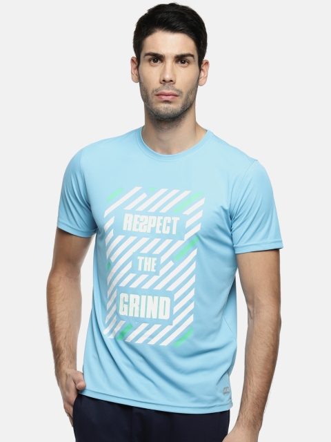 

Ajile by Pantaloons Men Blue Printed Round Neck T-shirt