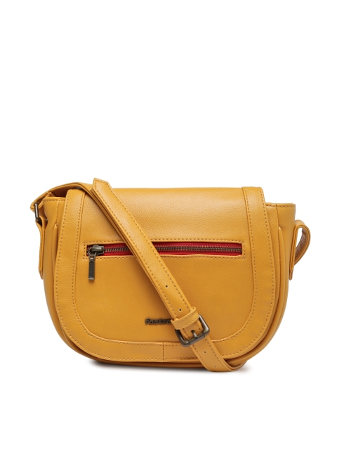 

Fastrack Mustard Solid Sling Bag