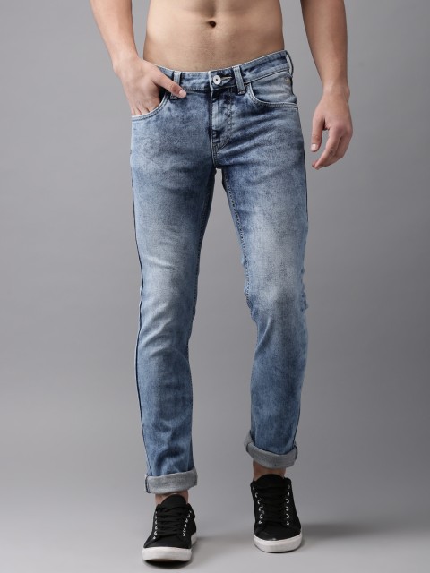 

Flying Machine Men Blue Skinny Fit Low-Rise Clean Look Stretchable Jeans