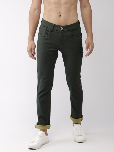 

Flying Machine Men Green Skinny Fit Low-Rise Clean Look Stretchable Jeans