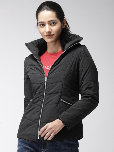 

Fort Collins Women Solid Padded Jacket, Black