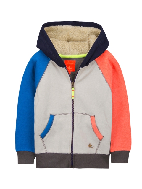 

Cherry Crumble Kids Multicoloured Colourblocked Hooded Sweatshirt, Multi