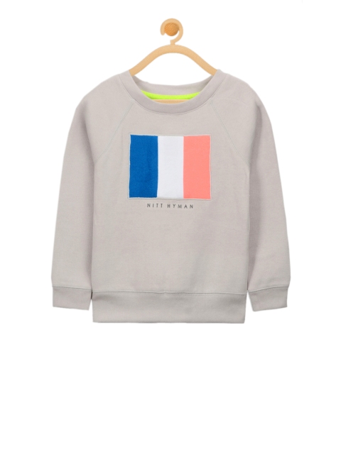 

Cherry Crumble Kids Taupe Solid Sweatshirt