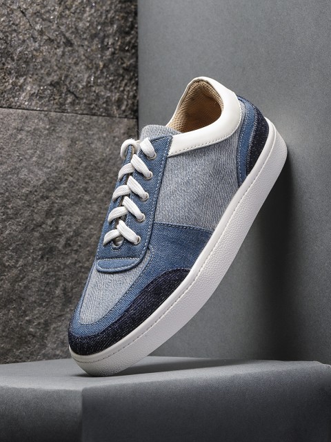 

Roadster Women Blue Colourblocked Denim Sneakers