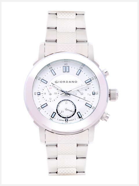 

GIORDANO Men Silver-Toned Analogue Watch 1980