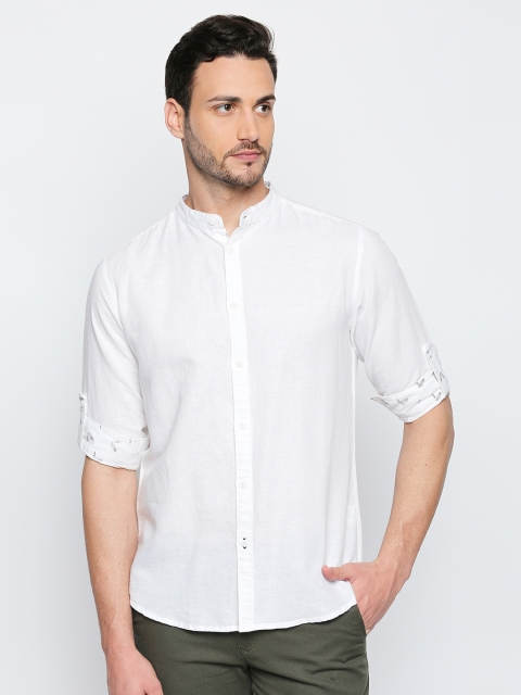 

Urban Ranger by pantaloons Men White Slim Fit Solid Casual Shirt