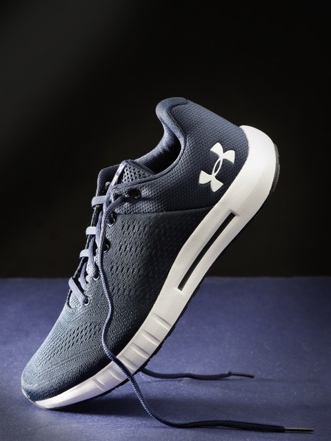 

UNDER ARMOUR Men Navy Micro G Pursuit Running Shoes, Navy blue