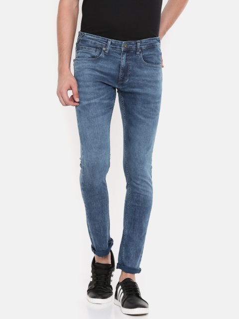 

Pepe Jeans Men Blue Super Skinny Fit Low-Rise Clean Look Stretchable Jeans