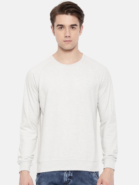 

Pepe Jeans Men Off-White Solid Sweatshirt