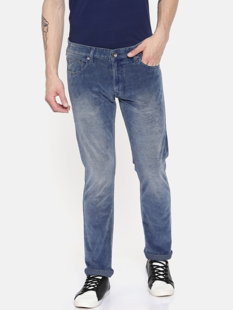 

Pepe Jeans Men Blue Vapour Slim Fit Low-Rise Clean Look Stretchable Jeans