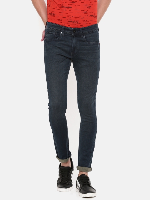 

Pepe Jeans Men Blue Super Skinny Fit Low-Rise Clean Look Jeans