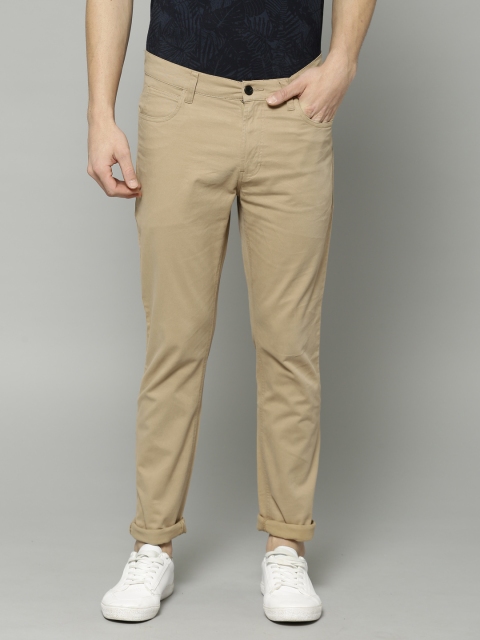 

French Connection Men Beige Slim Fit Solid Chinos