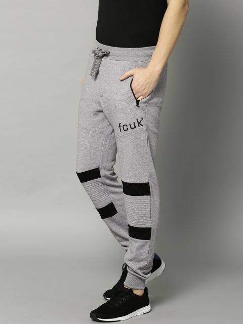 

French Connection Men Grey Solid Joggers