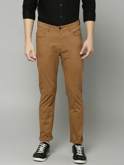 

French Connection Men Khaki Slim Fit Solid Chinos