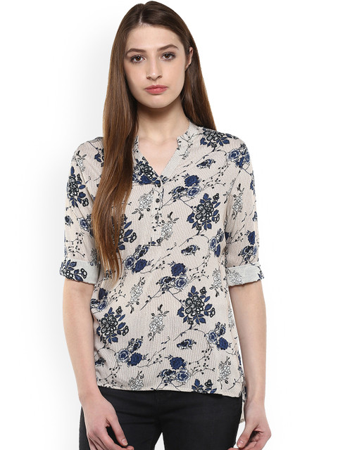 

Crimsoune Club Women Off-White Printed Top