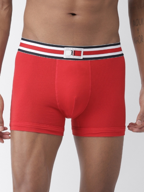 

Tommy Hilfiger Men Red Solid Trunks A8AB4143