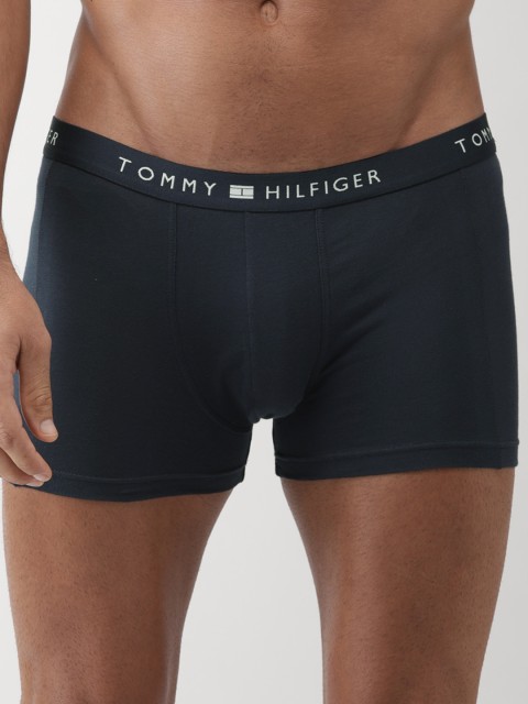 

Tommy Hilfiger Men Navy Blue Solid Trunks A8AB4137