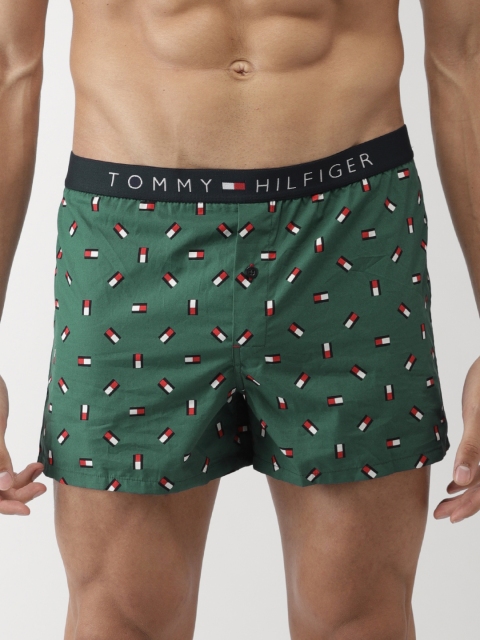 

Tommy Hilfiger Green Printed Boxers A8AB2114