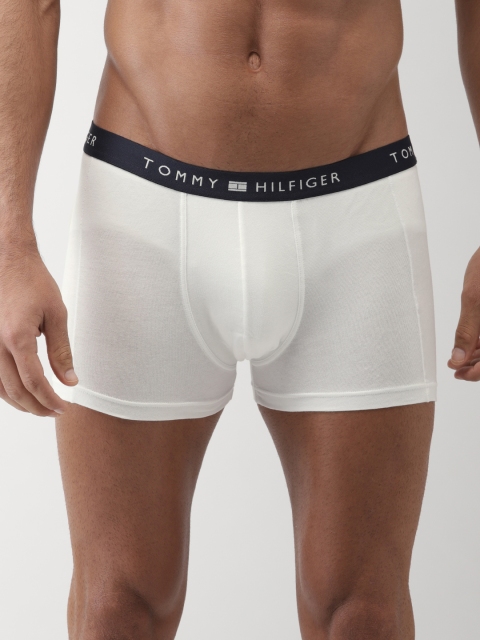 

Tommy Hilfiger Men White Solid Trunks A8AB4136