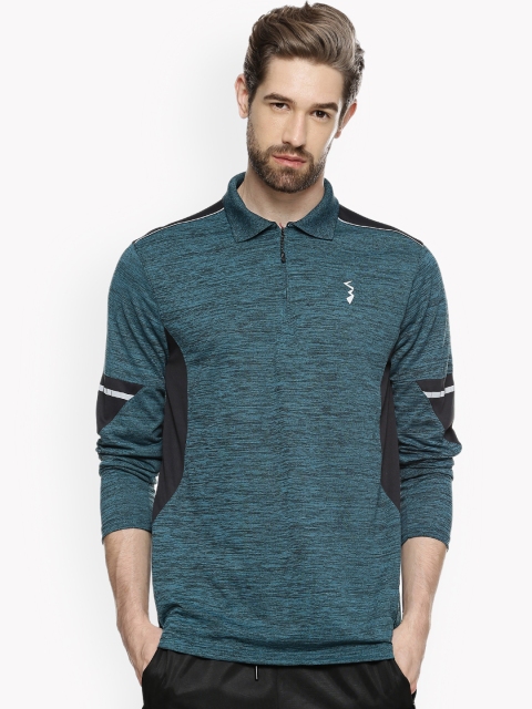 

Campus Sutra Men Green Solid Polo Collar T-shirt