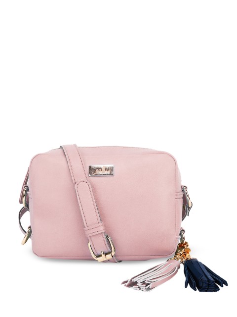 

yelloe Pink Solid Sling Bag