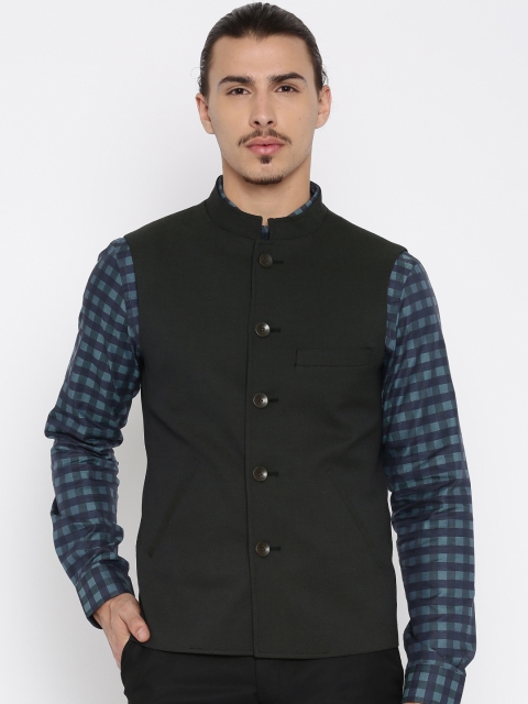 

Peter England Green Nehru Jacket