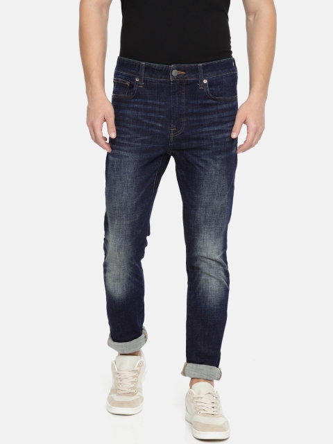 

AMERICAN EAGLE OUTFITTERS Men Blue Super Skinny Fit Mid-Rise Clean Look Stretchable Jeans