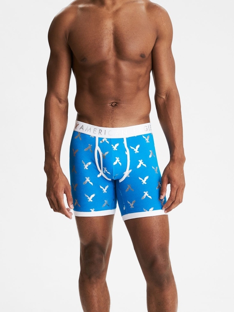

AMERICAN EAGLE OUTFITTERS Men Blue Printed Boxer Briefs 5272-321