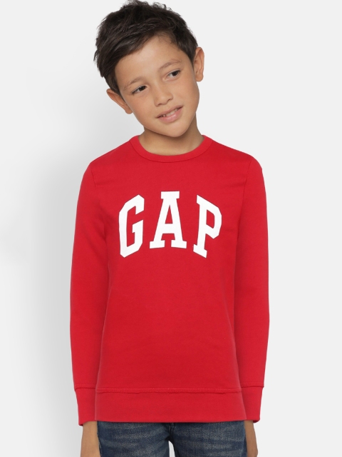

GAP Boys' Red Solid Sweatshirt