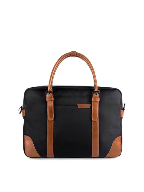 

scarters Unisex Black Solid Splash-Proof Laptop Bag