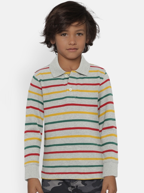 

GAP Boys' Grey Striped T-shirt