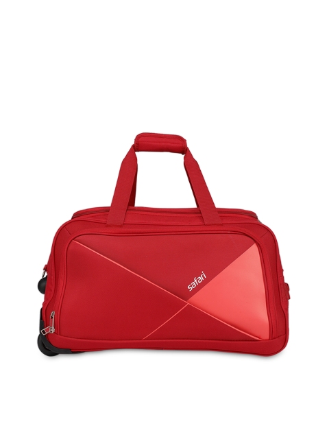 

Safari Unisex Red Pret Rolling Medium Duffel Trolley Bag