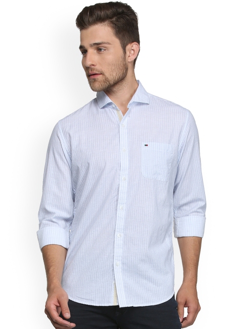 

Peter England Casuals Men Blue Slim Fit Printed Casual Shirt