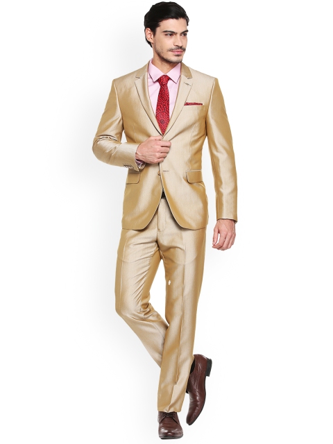 

Van Heusen Men Brown Single-Breasted Two-Piece Suit