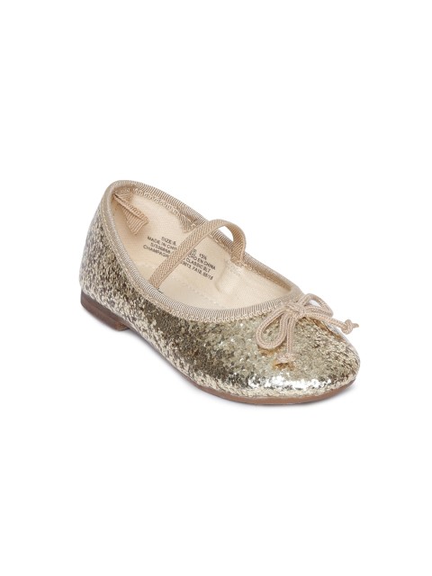 

GAP Baby Girls' Glitter Ballet Flats, Gold