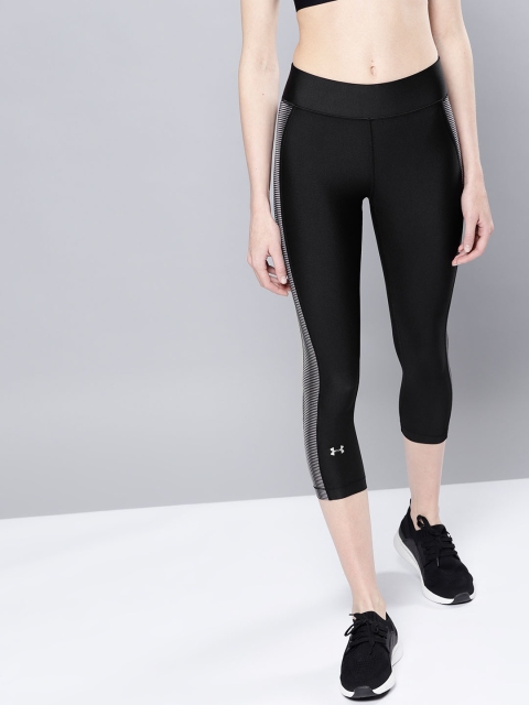 

UNDER ARMOUR Women Black Novelty Q1 3/4TH Tights