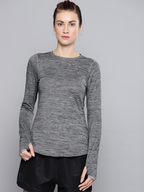 

UNDER ARMOUR Women Grey Solid CG Armour Crew-TRG T-shirt