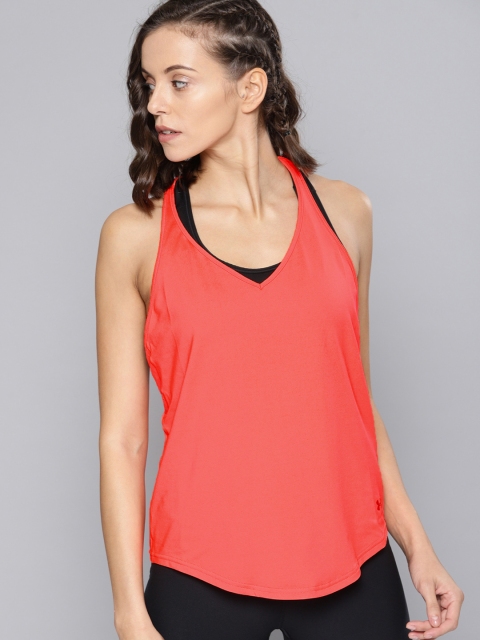 

UNDER ARMOUR Coral Pink Flashy Racer Tank Top