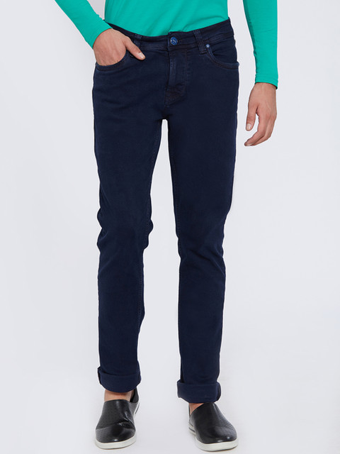 

Lawman pg3 Men Navy Blue Slim Fit Mid-Rise Clean Look Jeans