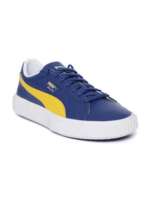 

Puma Unisex Blue Breaker Leather Sneakers