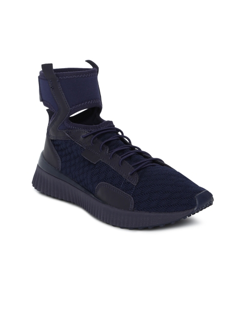 

Puma Women Blue Textile High-Top Training or Gym Shoes