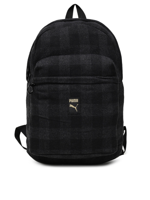 

Puma Unisex Black Checked Laptop Backpack