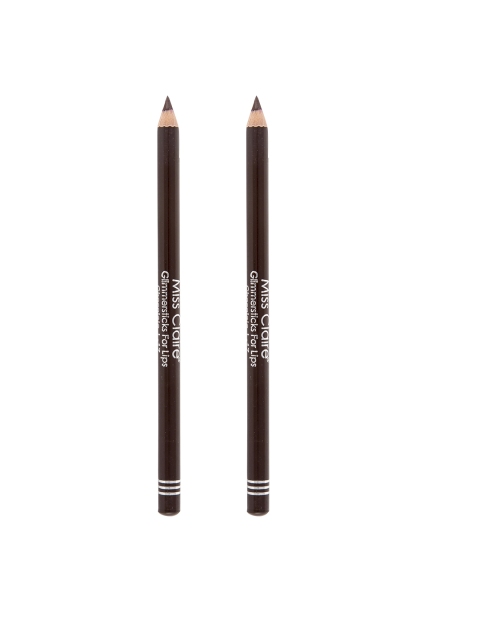 

Miss Claire Set Of 2 L-17 Chocolate Glimmer Stick for Lips Lip Liner 1.8 g, Brown