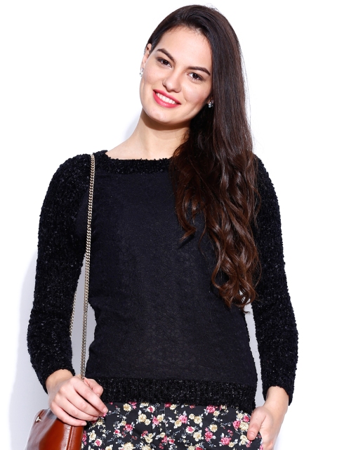 

DressBerry Black Lace Sweater