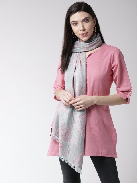 

Style Quotient Women Blue & Pink Woven Design Shawl