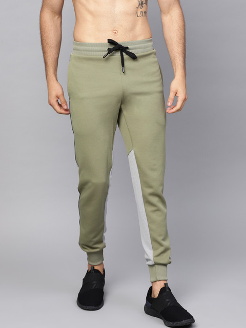 

HRX by Hrithik Roshan Men Olive Green Active Running Joggers